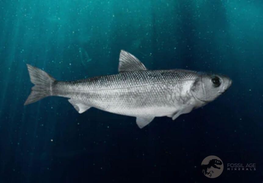 XL 4.7" Knightia Eocaena Fossil Fish Green River FM WY Eocene Age COA & Stand