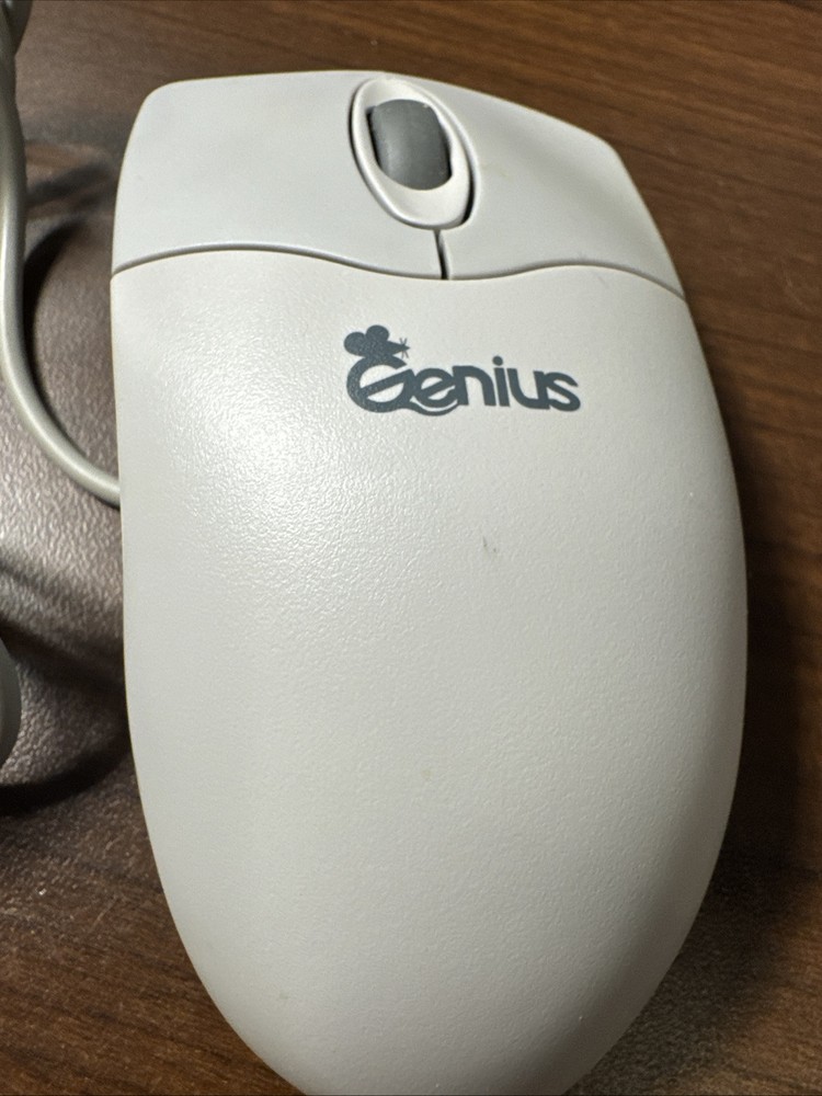 Vintage Genius Netscroll 3-Button PS/2 Mouse PS2