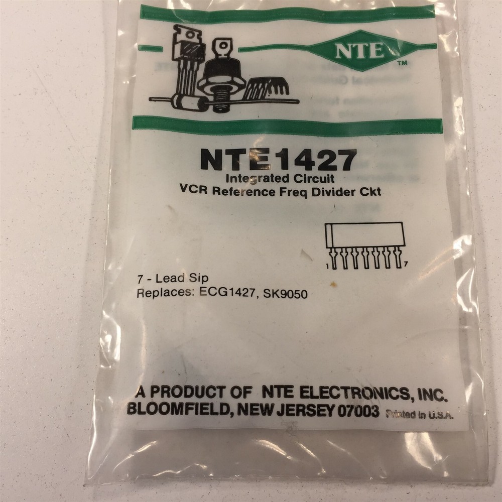 (1) NTE NTE1427 Integrated Circuit VTR Reference Frequency Divider