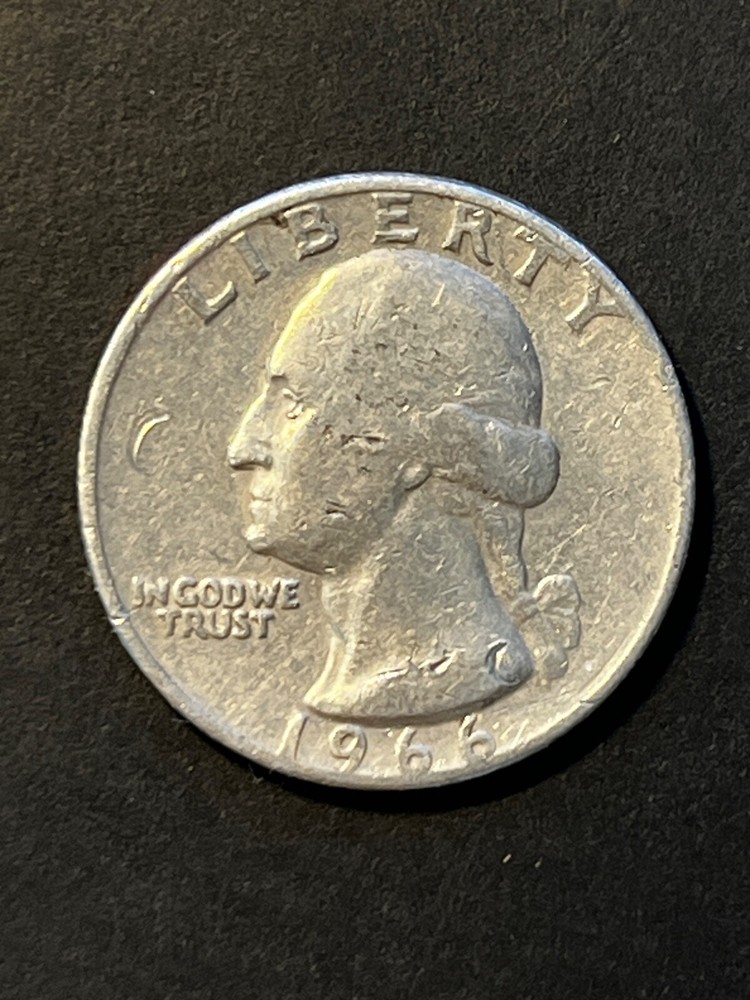 Extremely Rare 1966 Washington Quarter with Doubling Error, no mint mark