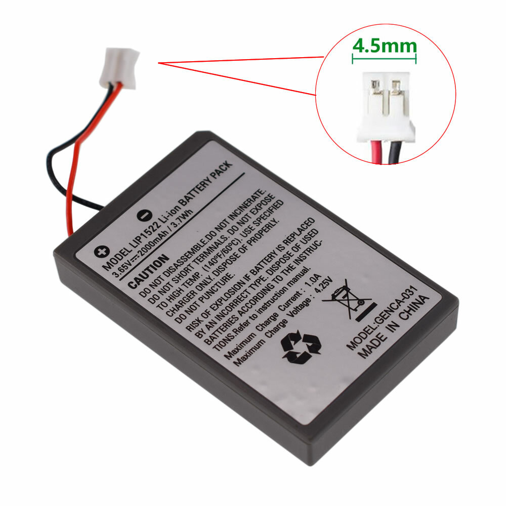 Rechargeable Battery For PS4 Controller 2000mAh Replacement & Charging Cable