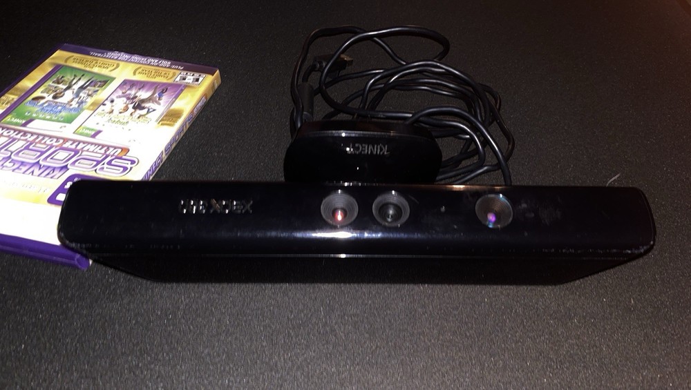 Official Microsoft Xbox 360 Kinect Motion Sensor Bar and Kinect Games