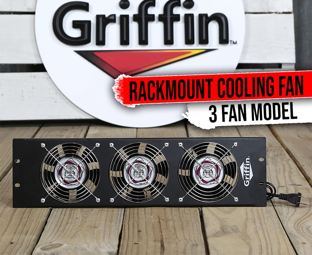 Studio Rackmount Cooling Fan - 3U Exhaust Rack Equipment Gear Server DJ PA AMP