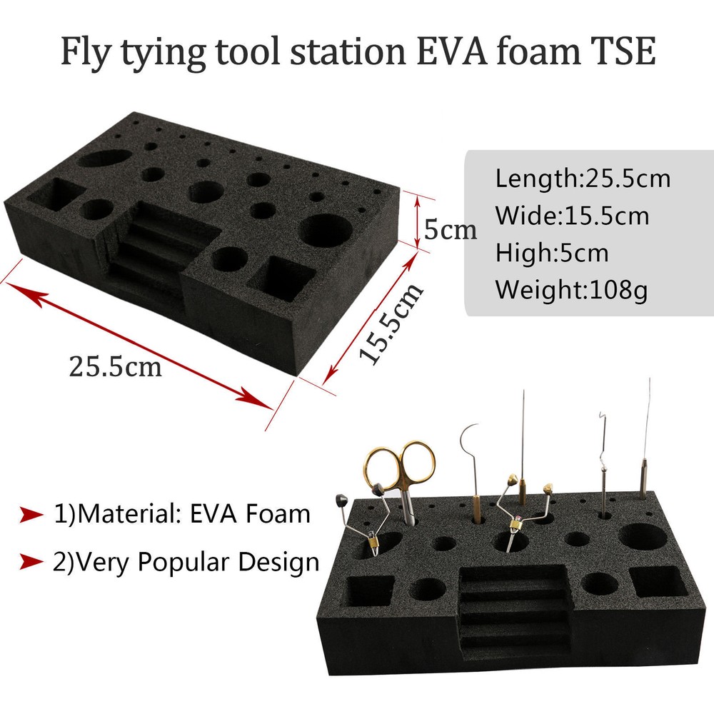 Maxcatch Fly Tying Tool Organizer/Station/Bar Tool Post Caddy Rotating DIY