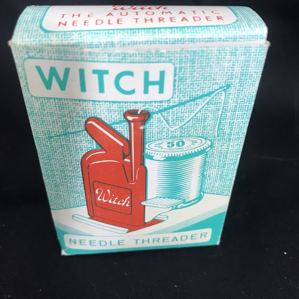 Witch Automatic Needle Threader 2 Piece with lnstructions VTG Western Germany