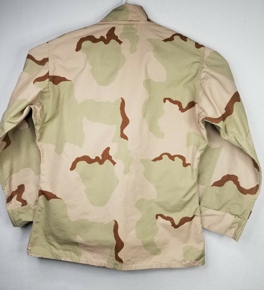 USAF Air Force Desert Camouflage Jacket USCENTAF Patch "chocolate chip" Medium