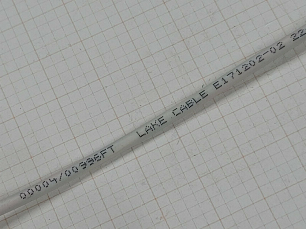 Lake Cable P224C 22/4C Plenum Control/Communications Cable CMP White /100ft