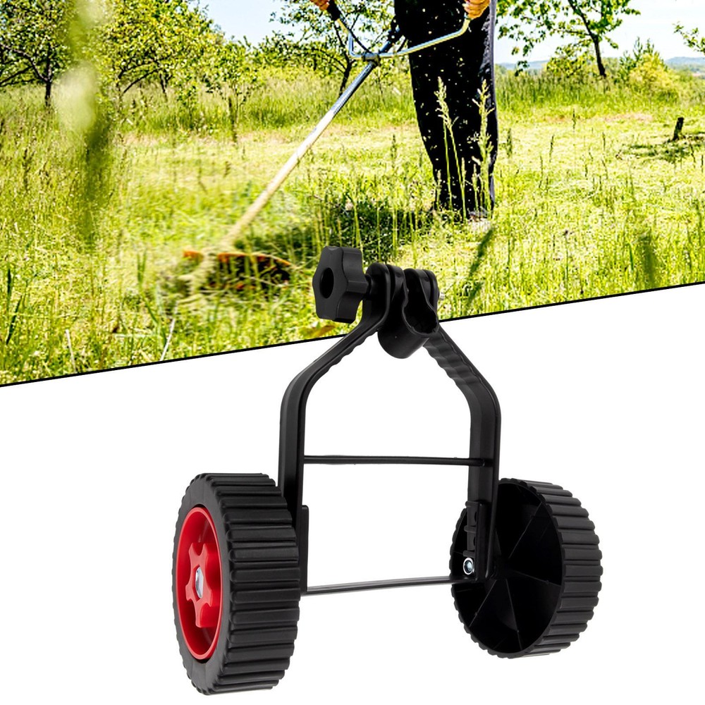 Universal String Trimmer Grass Eater Weed Cutter Adjustable Support Wheels Set .