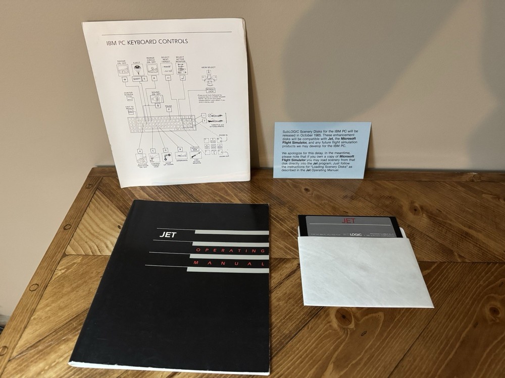 JET IBM PC Disk And Manual