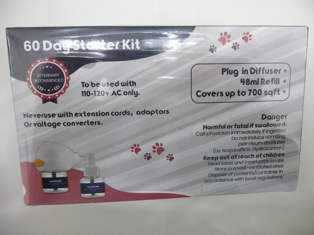 TheraPetMD Advanced Cat Calming Diffuser Kit 60 Day Supply 1 Diffuser 2 Refills