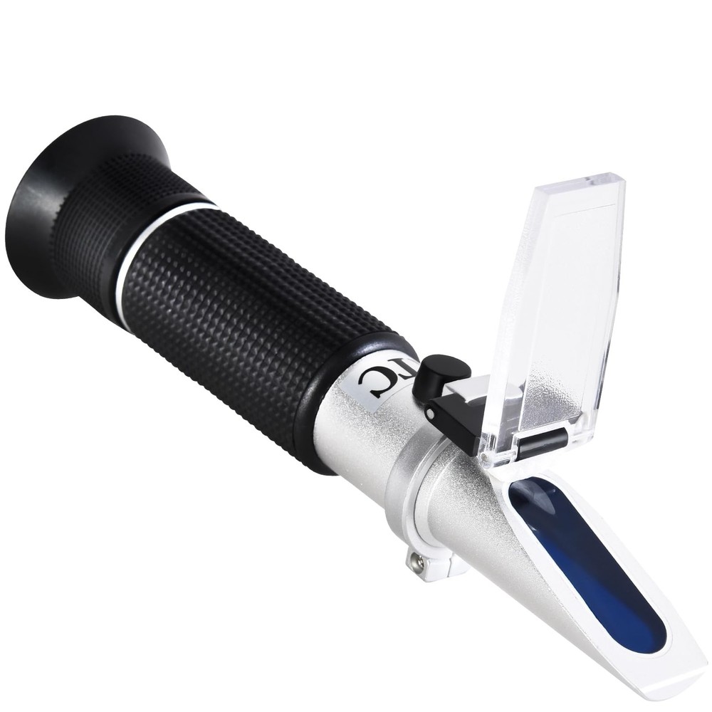 Portable Brix Refractometer with ATC, Accurate Dual Scale Brix Meter Specific...