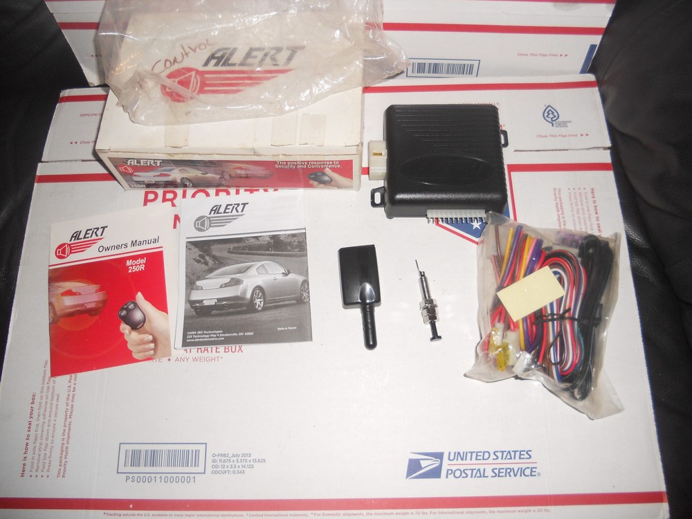 Alert Remote Starter and Security System 250R new read DETAILS MISSING CONTROLLE