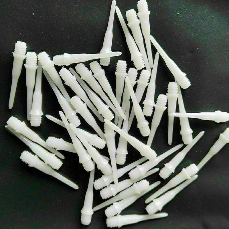 50PCS Durable Soft Plastic Tips Points Needle Replacement White Nice