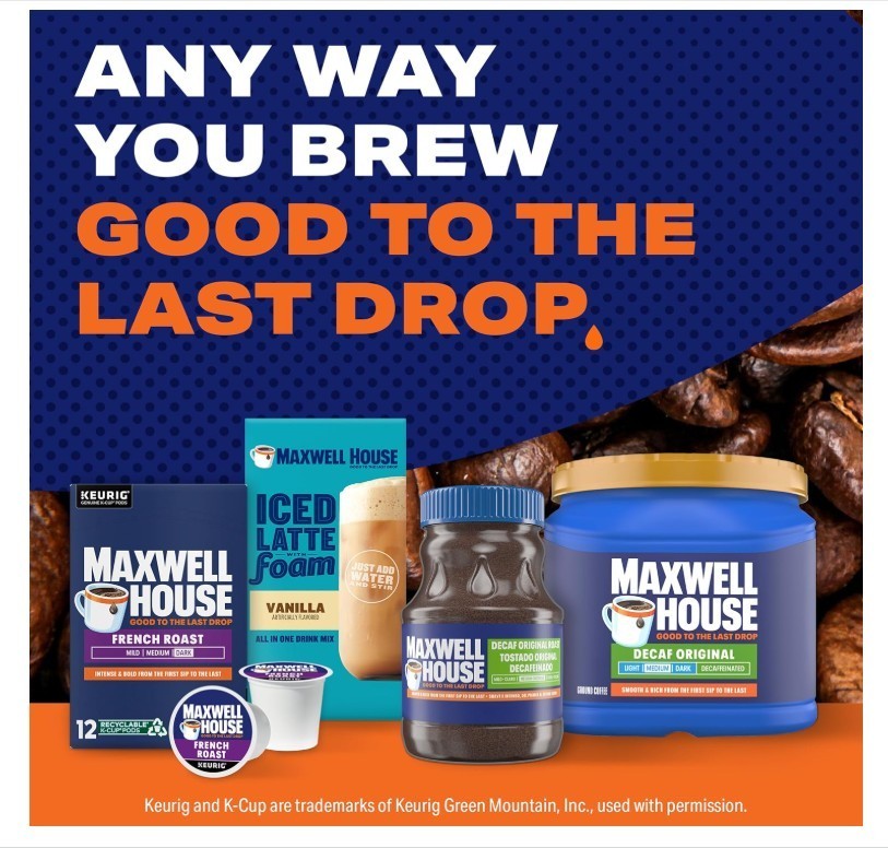 Maxwell House Decaffeinated Original Medium Roast Ground Coffee, 29.3 oz