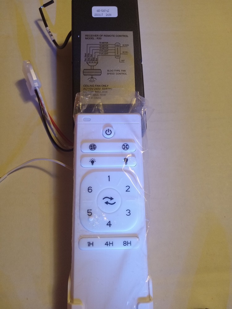 Sofucor ceiling fan receiver & remote.