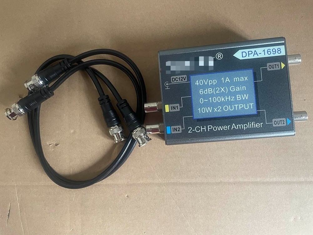 DPA-1698 40Vpp 2CH DC Power Amplifier for DDS Function Signal Generator