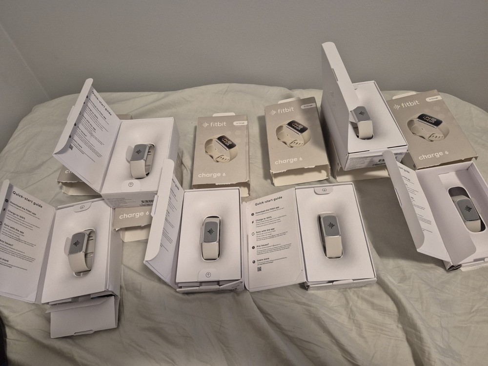 Fitbit Charge 6 Porcelain/Silver - New Tracker - Open Box / Damaged Packaging