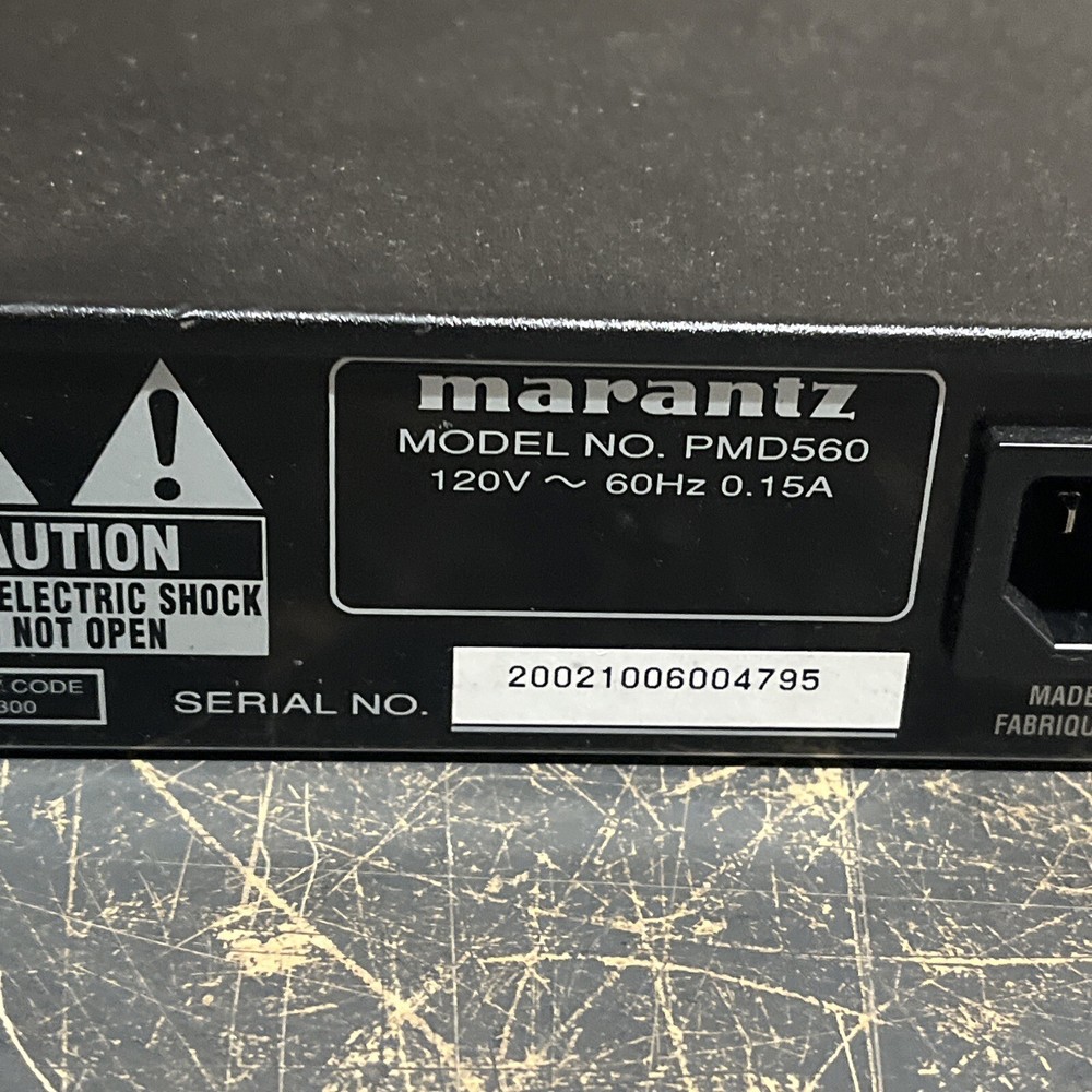 MARANTZ PMD560 SOLID STATE PROFESSIONAL CF 1U COMPACT FLASH RECORDER PLAYER