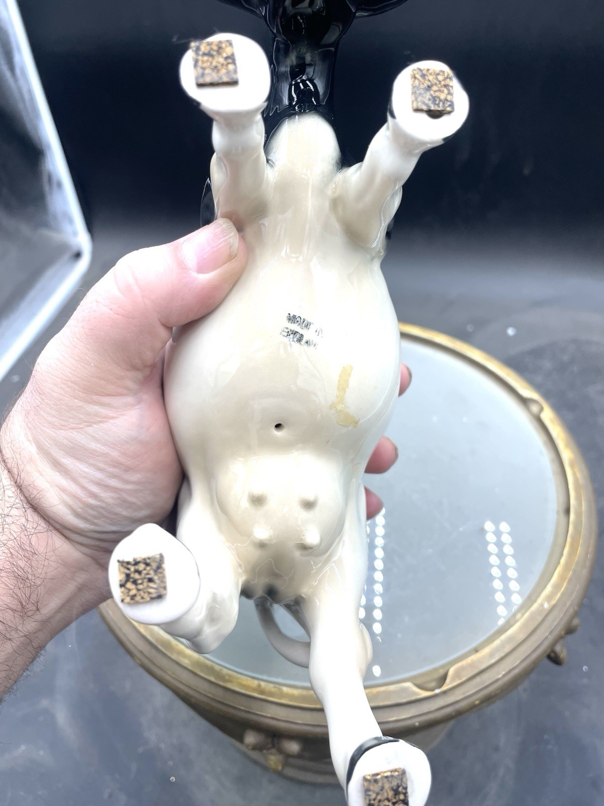 Vintage Coopercraft England 9” Ceramic Cow Figurine VG