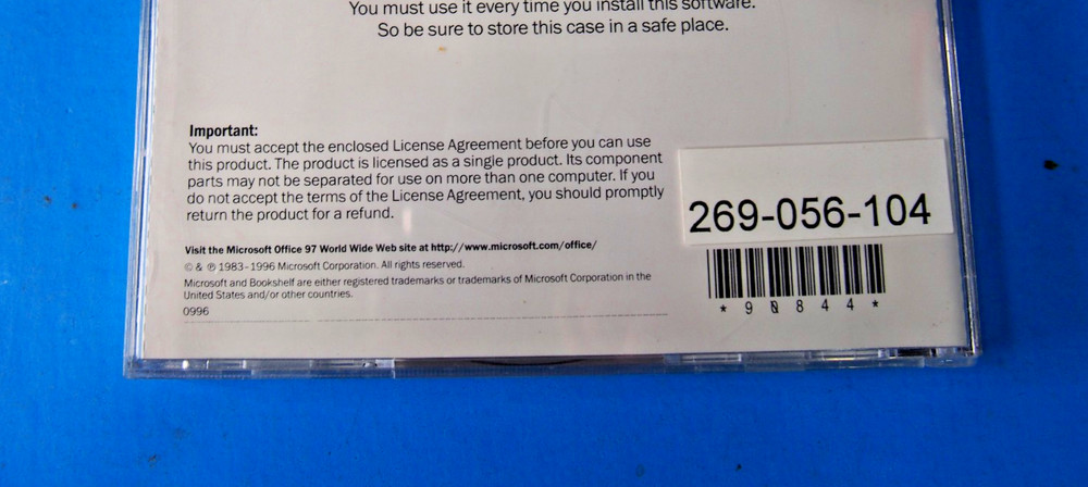 Microsoft Office 97 1997 Standard Edition - With Key
