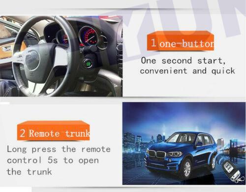 Car One Key Start Alarm System Security Alarm Ignition Engine Start Push Button