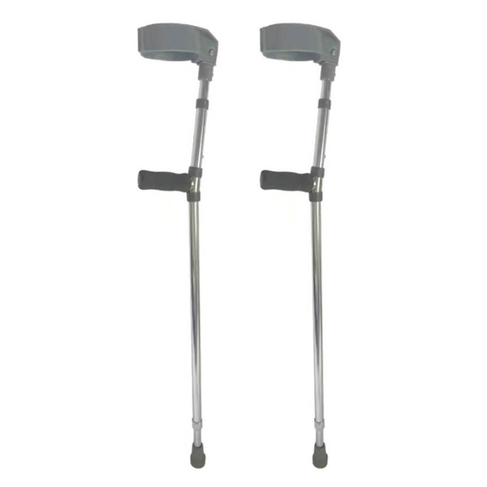 Forearm Crutches Pair Walking Lightweight Adjustable Comfortable Padded Handle