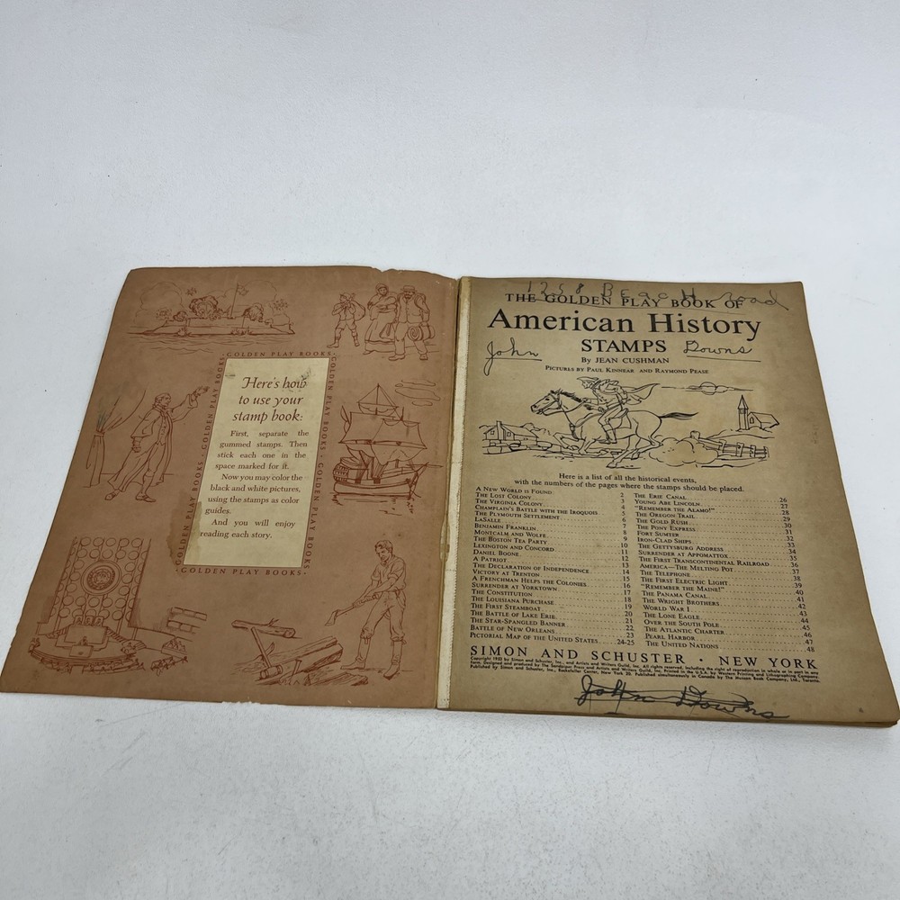 VintageRARE 1979 Topical Postage Stamp Album &1953 American History Stamps Books