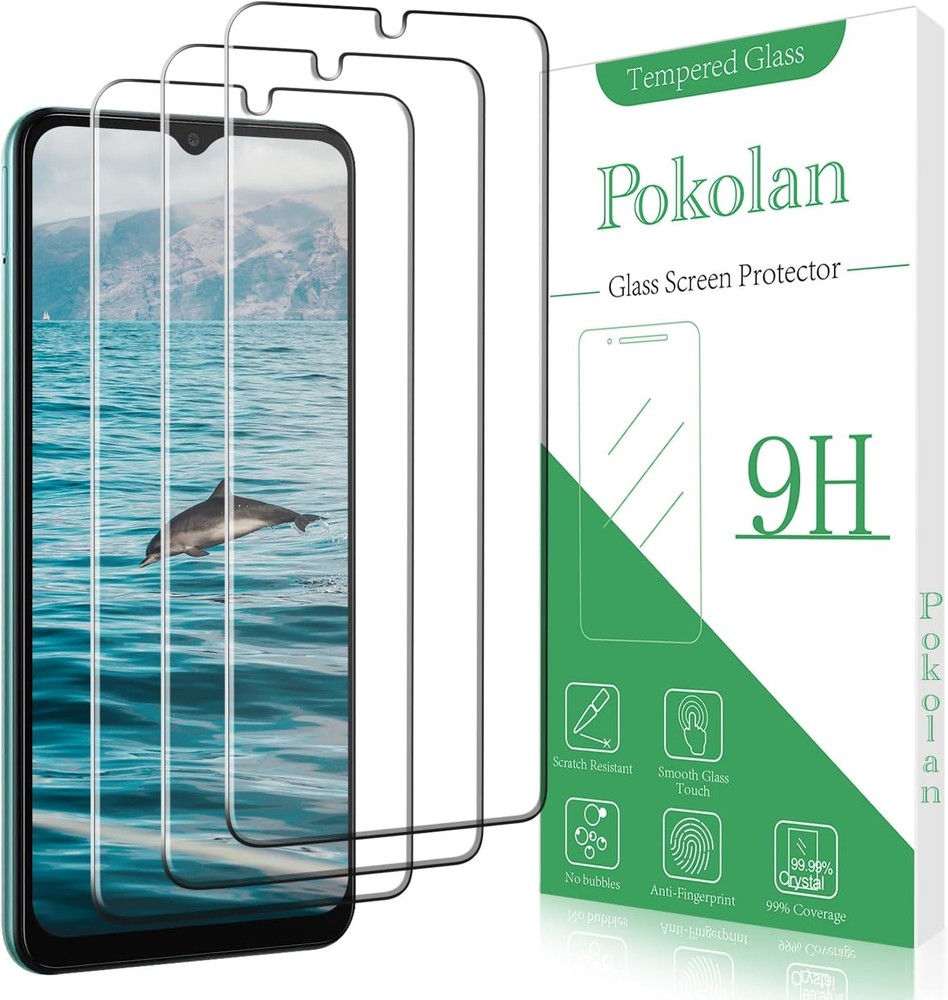 ( Designed For  Galaxy A13 Tempered Glass Screen Protector,