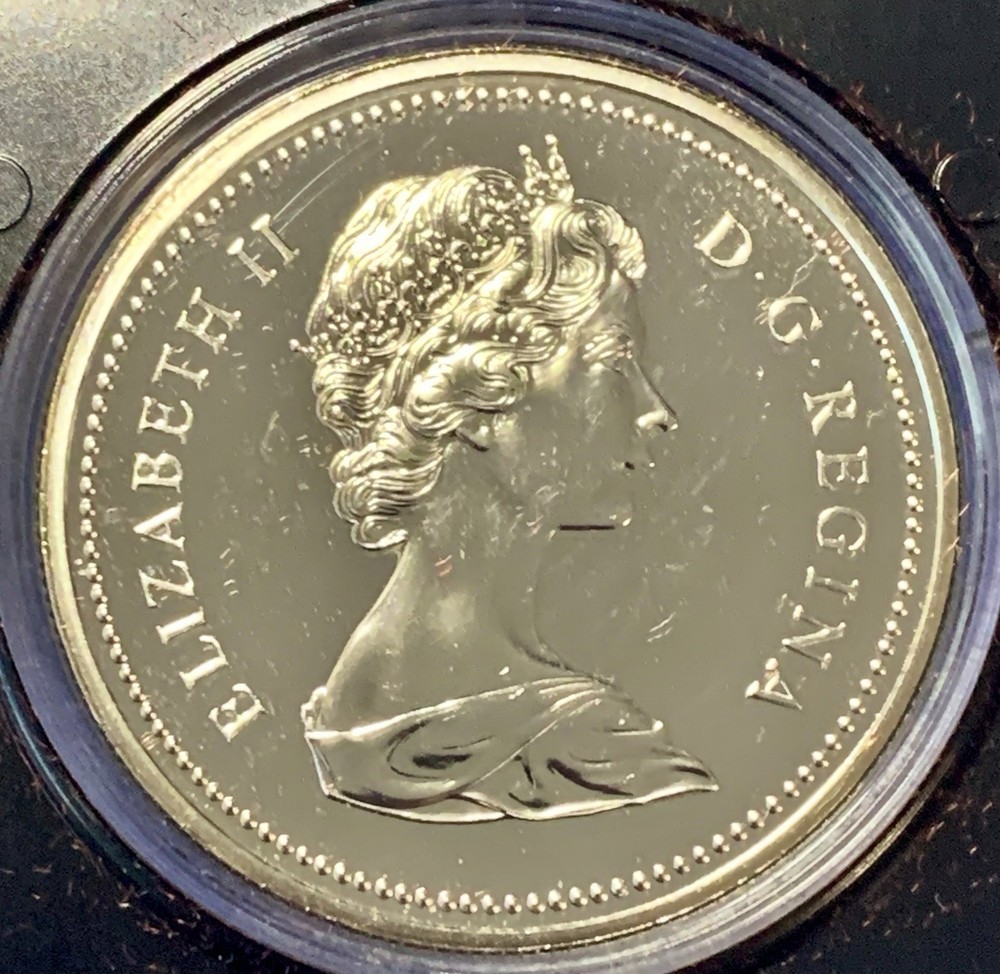 Canada 1974 Silver Dollar, Winnipeg, PR++++