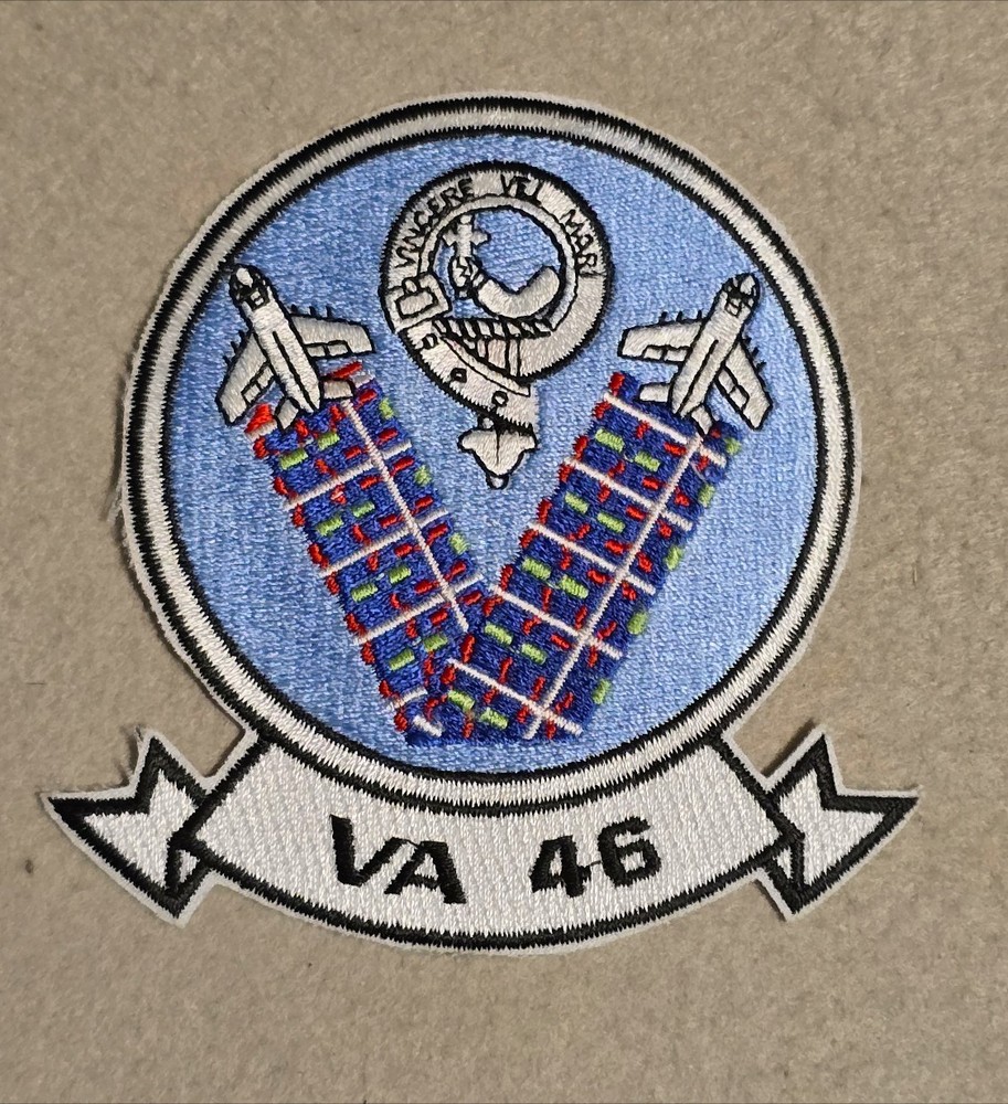 US Navy VA-46 Patch - 4" x 4 1/4"
