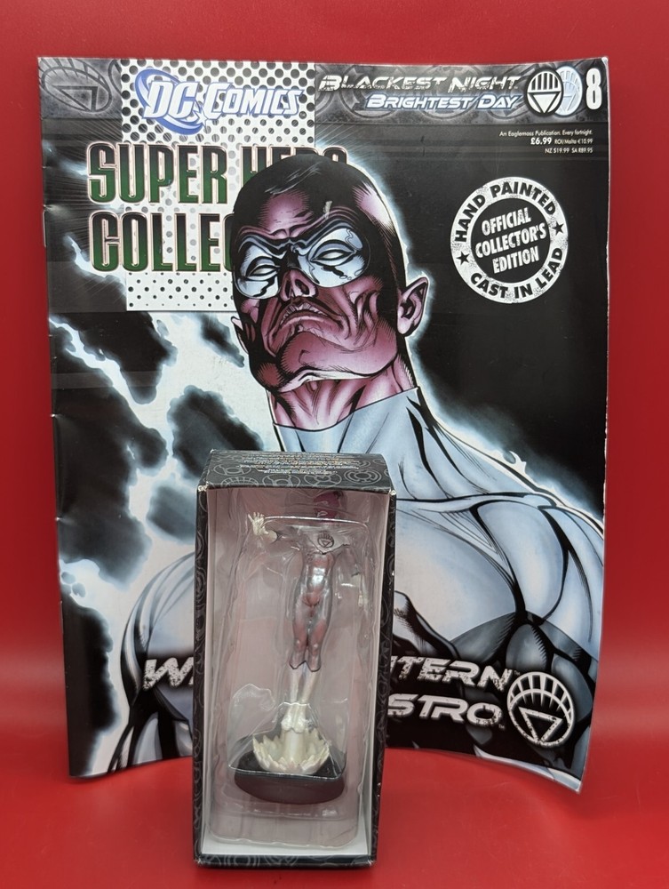 DC SUPERHERO FIG COLL MAG #8 WHITE LANTERN SINESTRO  EAGLEMOSS PUBLICATIONS LTD