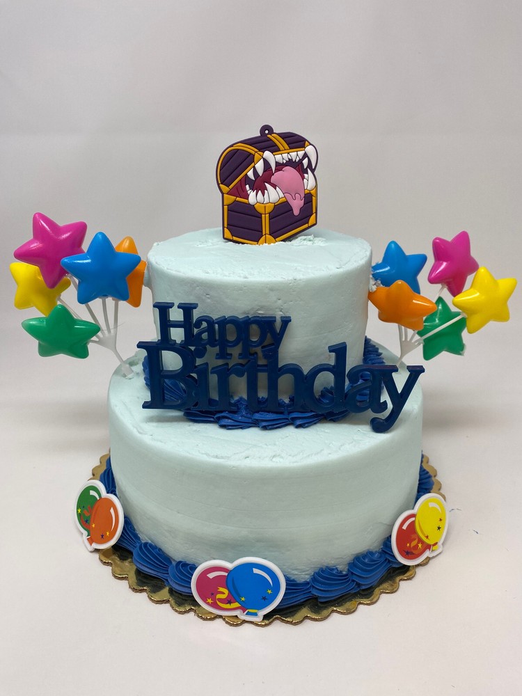 Dungeons and Dragons Chest Cake Topper Set