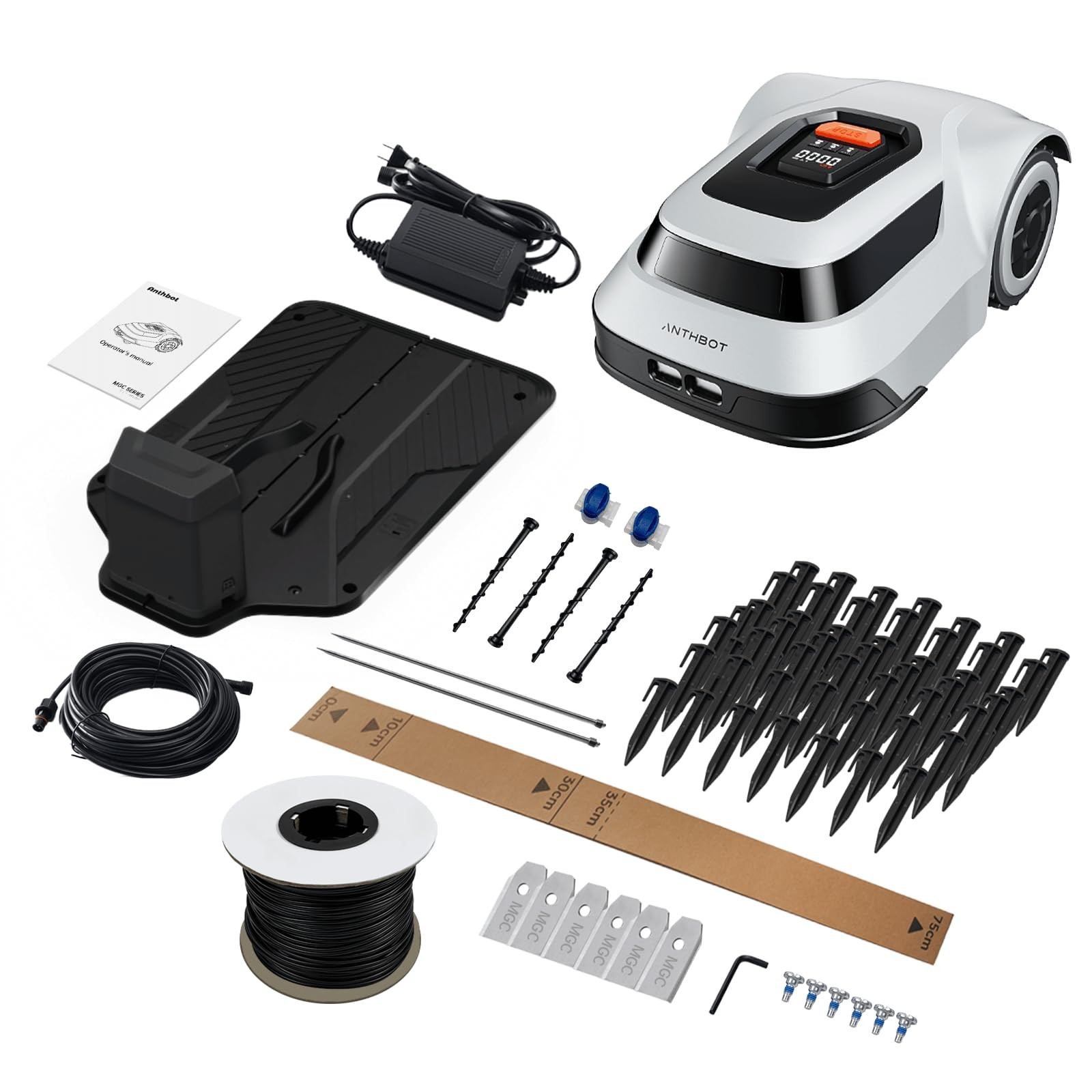 ANTHBOT Pion1000 Robotic Lawn Mower Lawnmower 1/4 Acre with Stable Boundary Wire