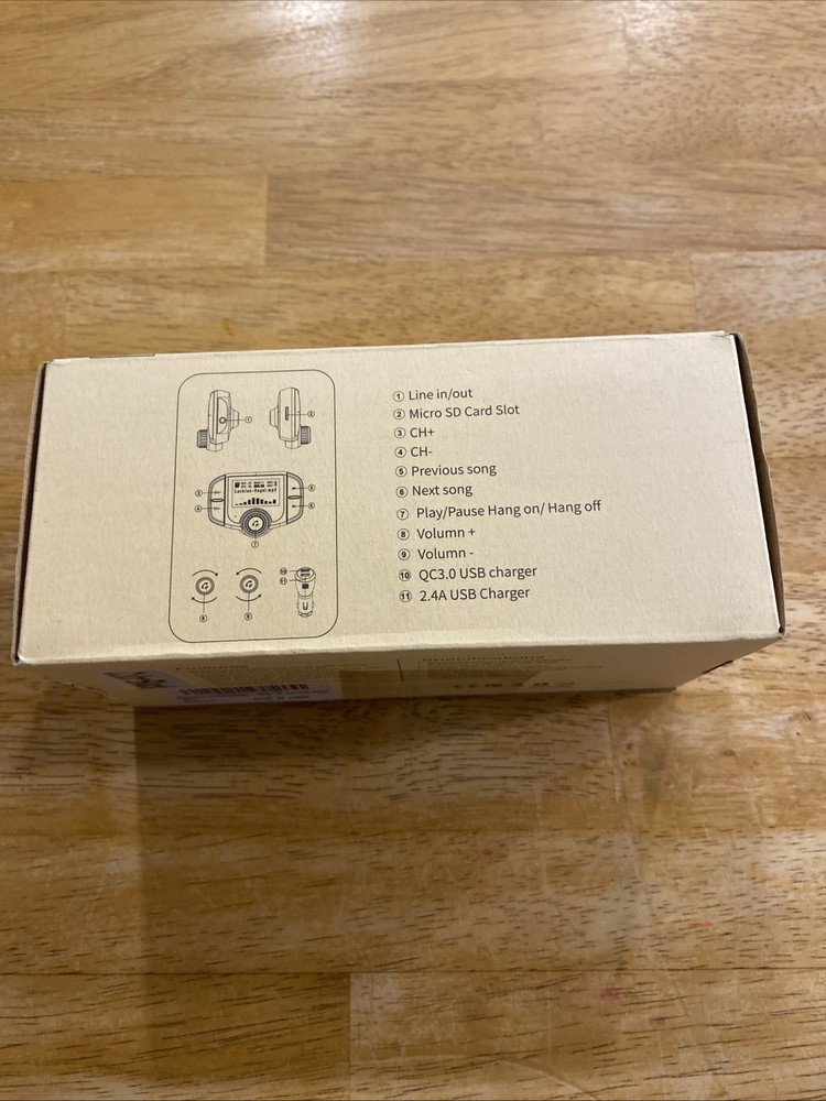 Sumid Bluetooth FM Transmitter wireless Radio adapter Hands free