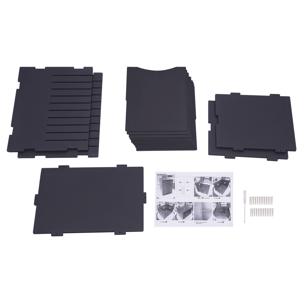 11Compartment Vertical Desktop Sorter File Storage Rack Desktop Organizer Holder