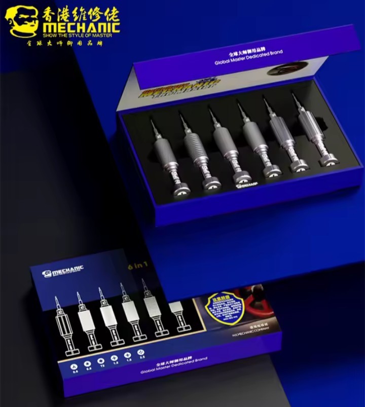 iShell Mortar Mini, TORQUE Precision Screwdriver 6 In 1 FULL SET