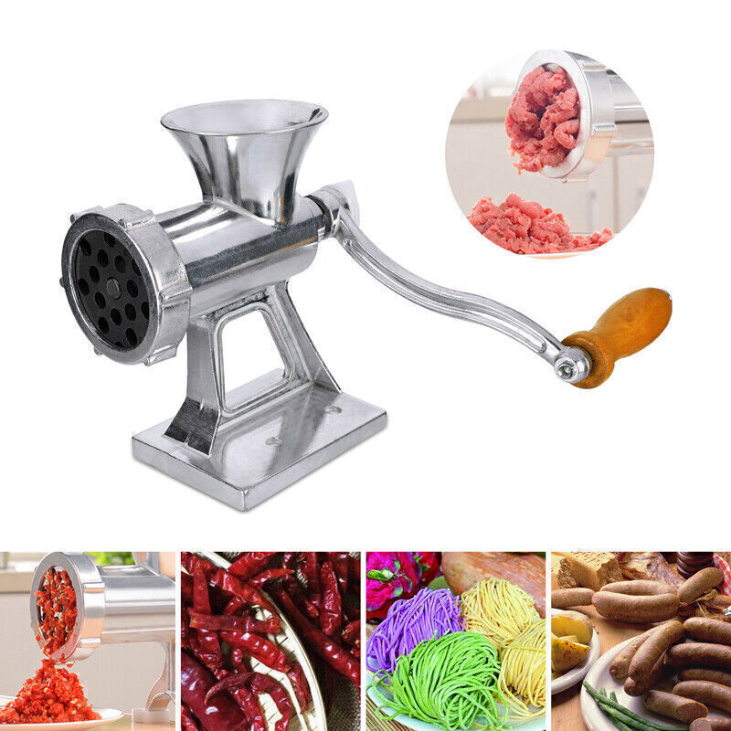 Heavy Duty Meat Grinder Mincer Stuffer Manual Sausage Filler Sauce Maker Machine
