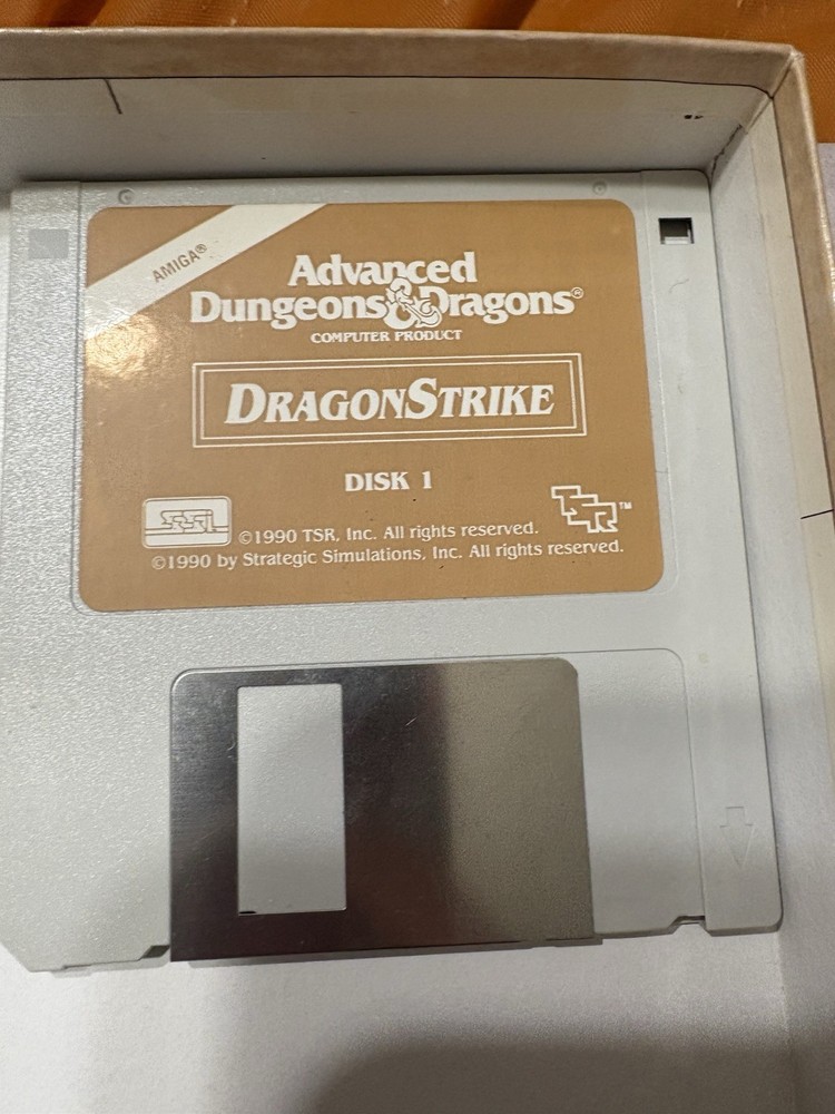 Advanced Dungeons & Dragons Dragonstrike Dragonlance Amiga Complete EUC