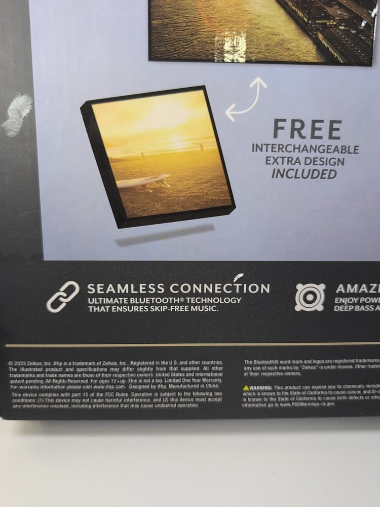 iHip Bluetooth Abstract WallArt Wireless Speakers Interchangeable Extra Design