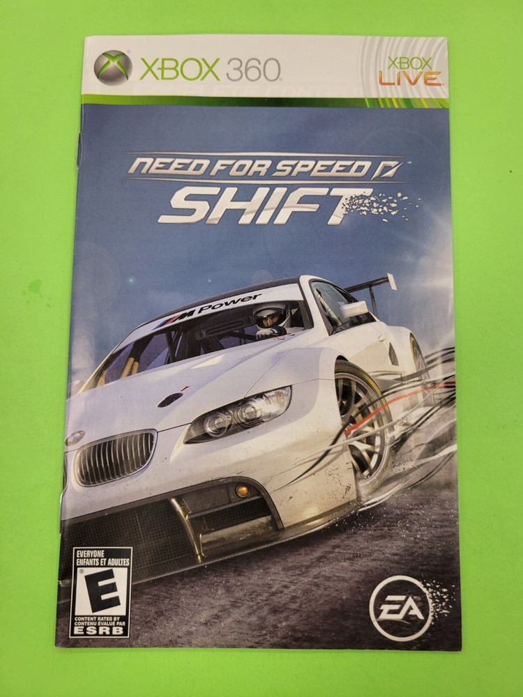 Need for Speed Shift Xbox 360 **MANUAL ONLY**