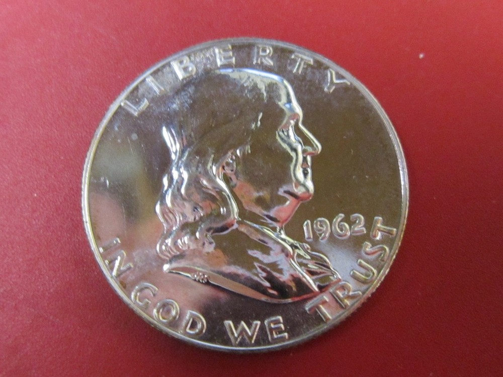 1962 Deep Cameo Franklin Half Dollar - Gem PROOF 90% Silver
