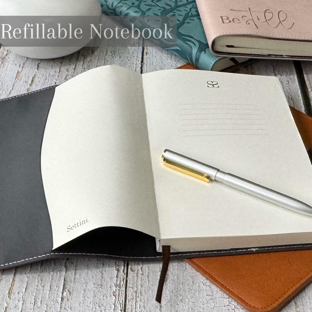 SETTINI® Lined Refill Journal Notebook for Refillable Journals – Prem