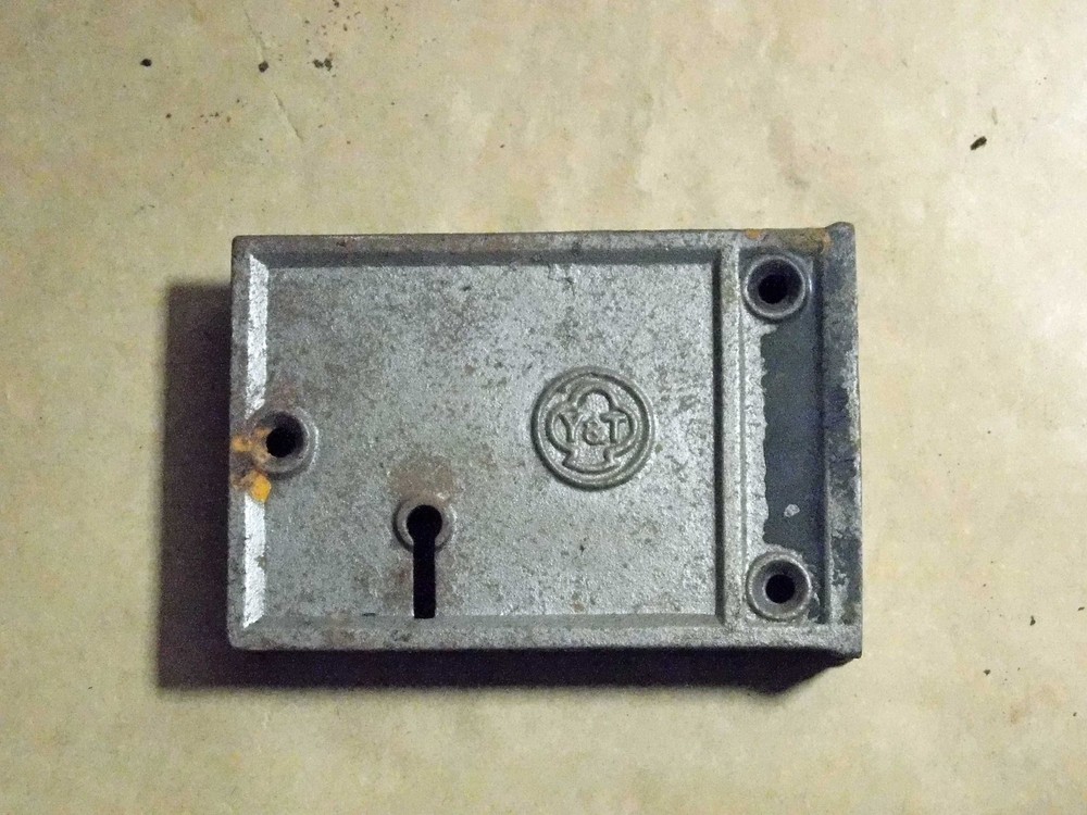5 antique rin locks all marked by maker