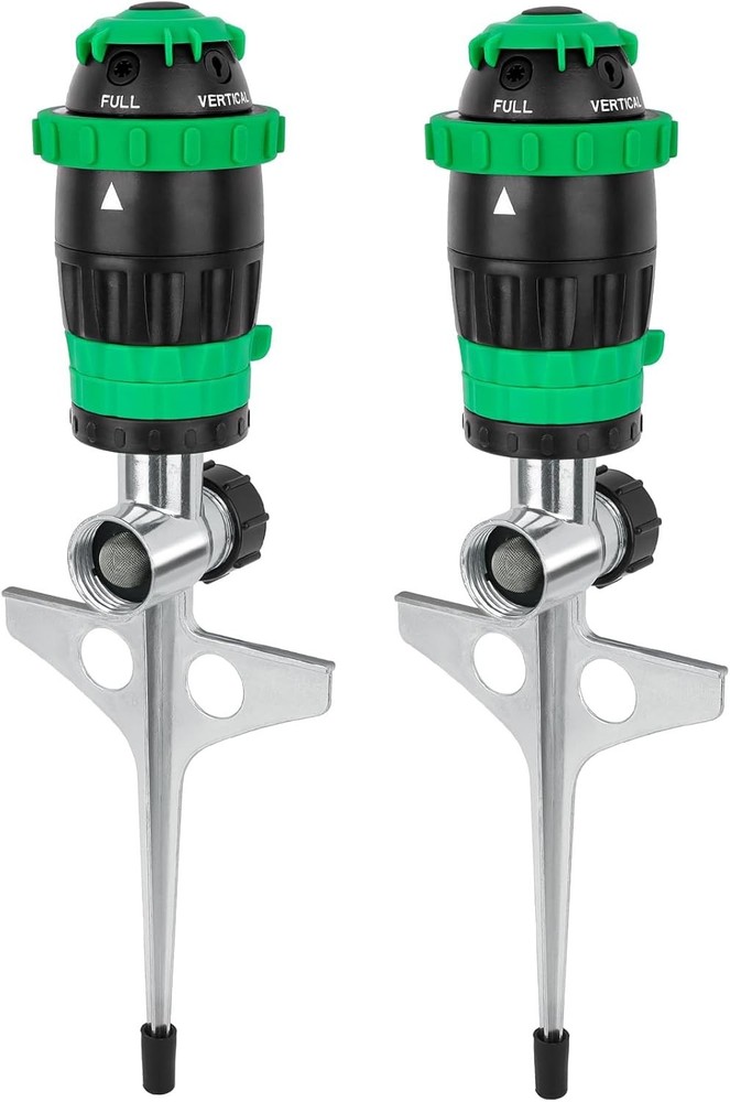 2 Pack Oscillating Sprinkler System for Large Gardens - Customizable & Reliable