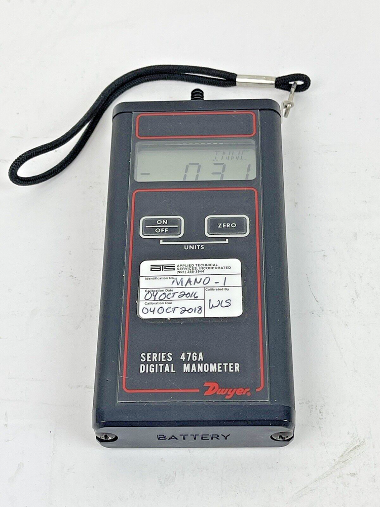 DWYER - SERIES 476A - SINGLE PRESSURE DIGITAL MANOMETER