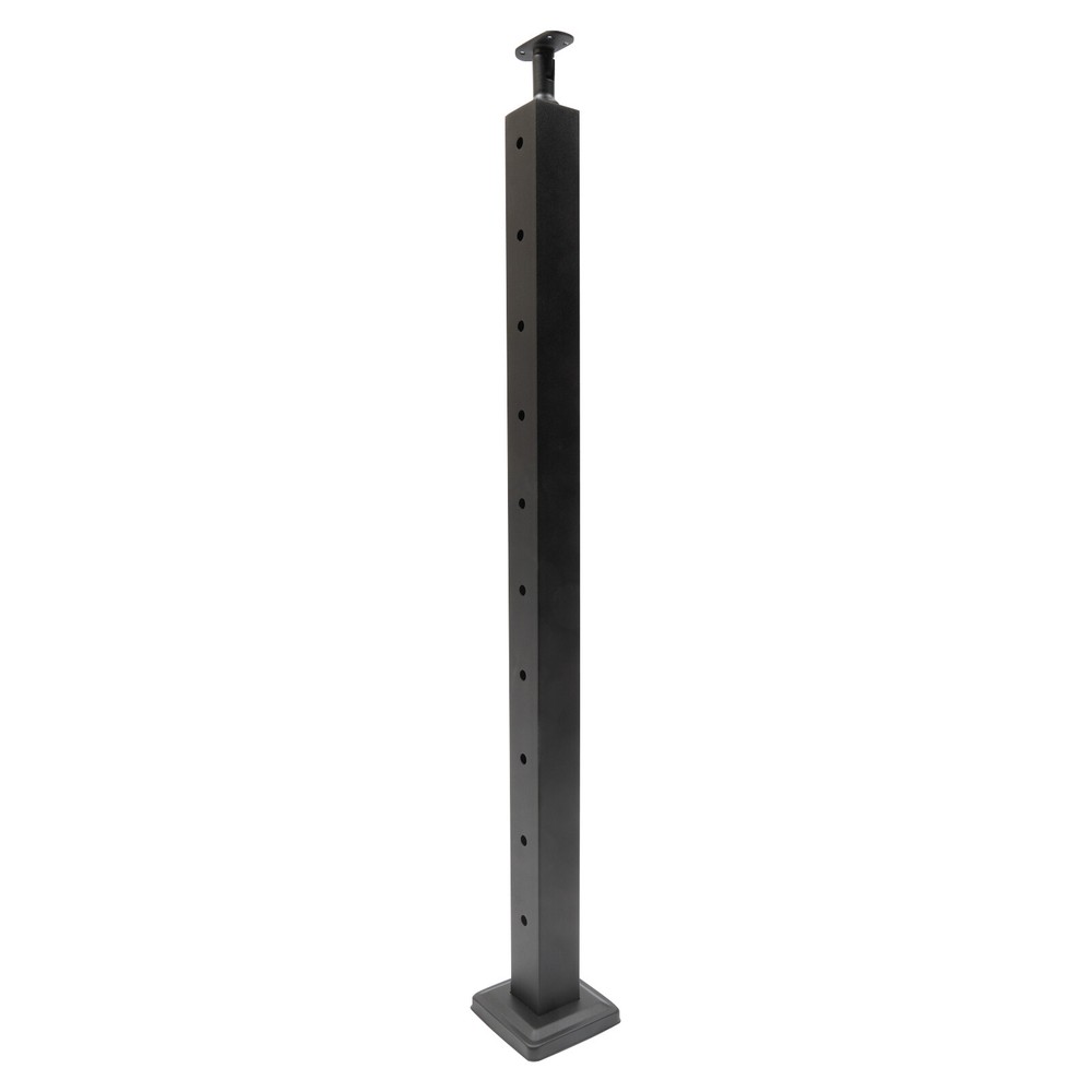 4PCS Cable Railing Posts Corner Post 36"x2"x2" Stainless Fence Posts Pre-drilled
