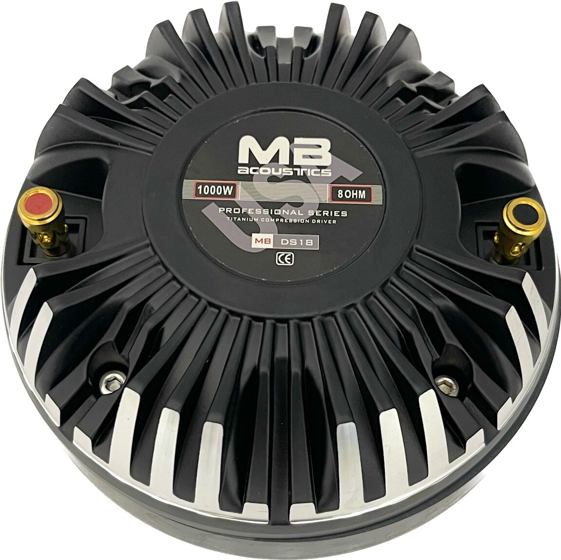 2x Titanium Compression Drivers, 2" VC, 8Ω, 1000W Bolt-On 2" throat MB Acoustics