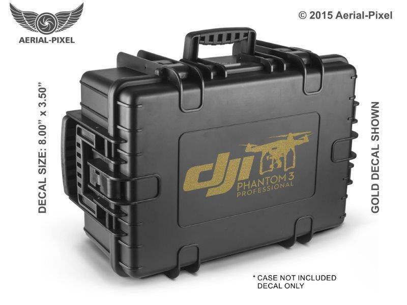 DJI Phantom 3 Professional Gold Drone Window / Case Decal Sticker