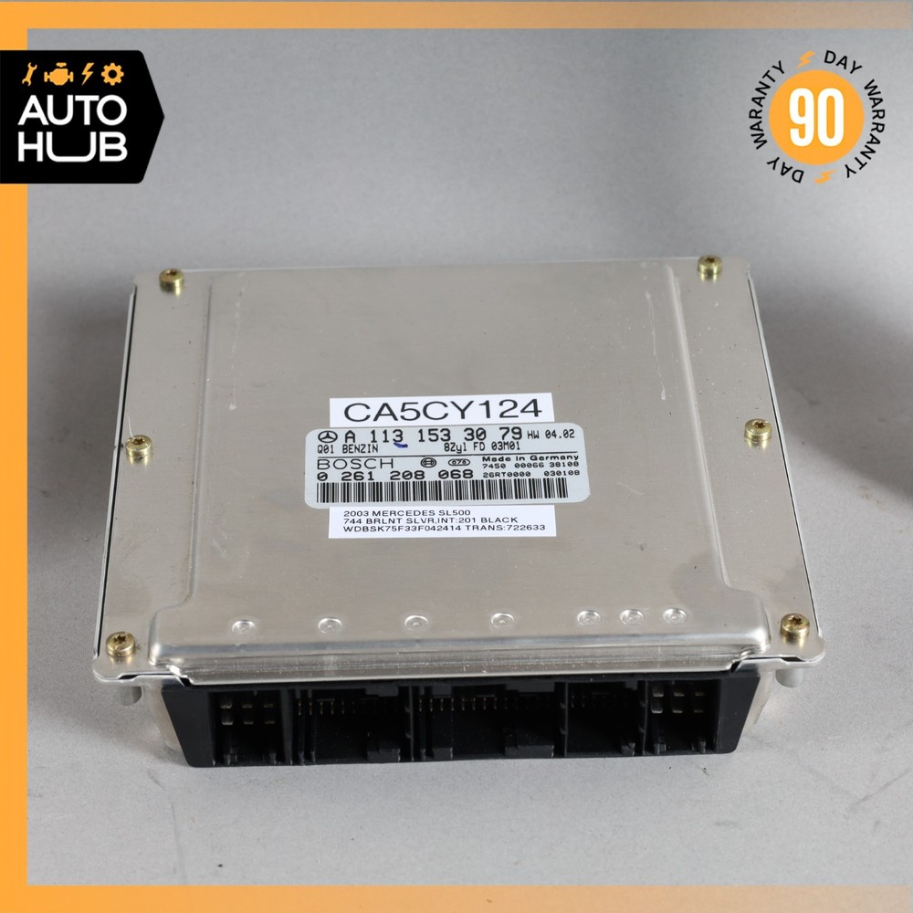 Mercedes R230 SL500 ECU Engine Computer EIS Ignition Switch Key Shifter Set OEM