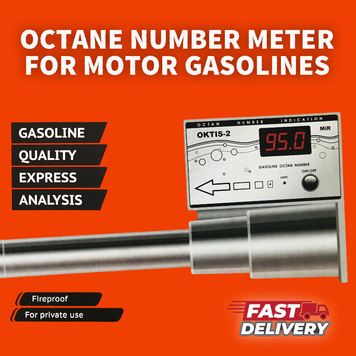 OKTIS-2 MIR, FUEL QUALITY ANALYZER, GASOLINE FUEL TESTER, OCTANE NUMBER METER